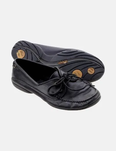 Sebago Náutico negro cordones