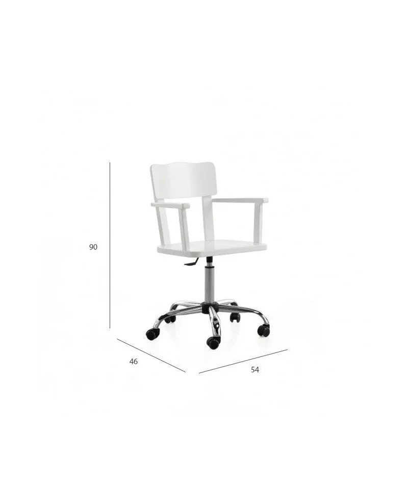 Silla de Escritorio Blanca Paola