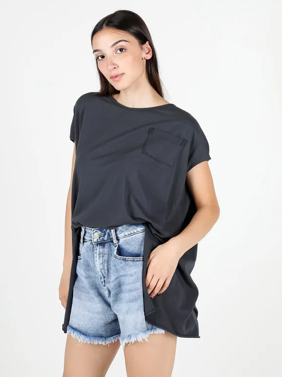 Solada Camiseta mujer oversize con bolsillo