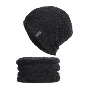 Sombrero de invierno Beanie Hat Bufanda Set Sombreros suaves y gruesos Gorras cálidas