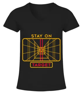 Stay on target T-shirt Camiseta cuello pico Mujer