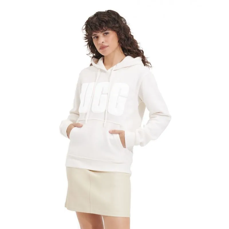 Sudadera con capucha UGG Rey Fuzzy Logo (nimbus) mujer