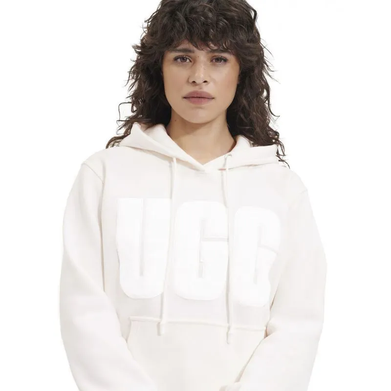 Sudadera con capucha UGG Rey Fuzzy Logo (nimbus) mujer