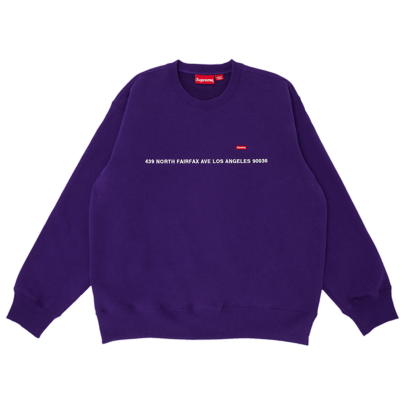 SUPREME SHOP SMALL BOX CREWNECK  LOS ANGELES