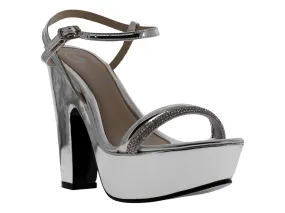 Tacones Sary 3159 Plata Para Mujer