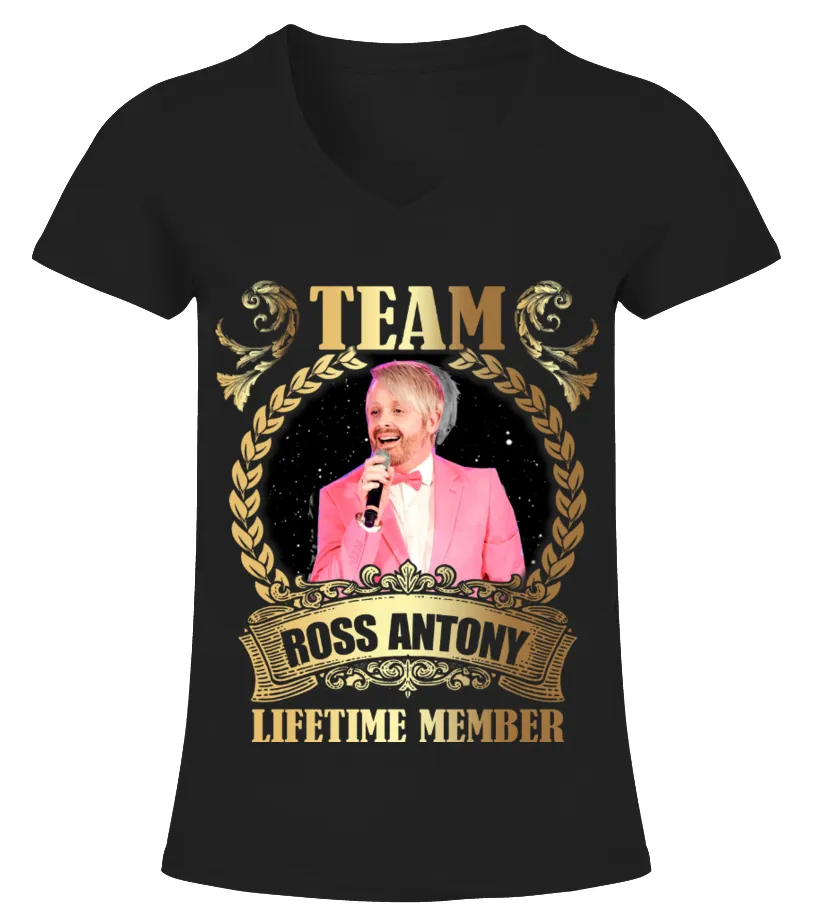 TEAM ROSS ANTONY  LIFETIME MEMBER CAMISETA CUELLO PICO MUJER