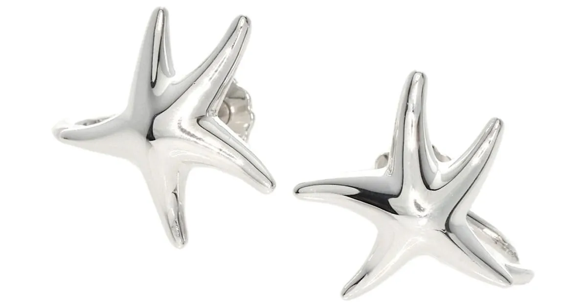 Tiffany & Co Pendientes de clip de plata Tiffany Starfish 