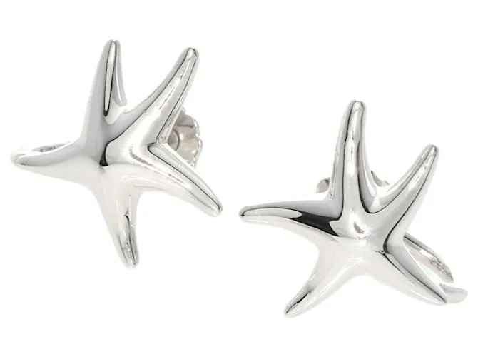 Tiffany & Co Pendientes de clip de plata Tiffany Starfish 