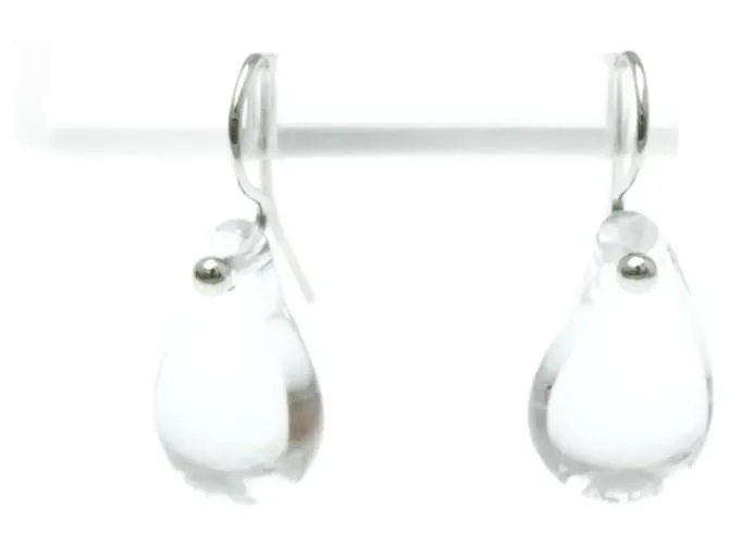 Tiffany & Co Pendientes de cristal en forma de gota Tiffany en plata 