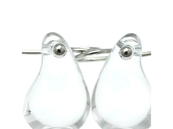 Tiffany & Co Pendientes de cristal en forma de gota Tiffany en plata 