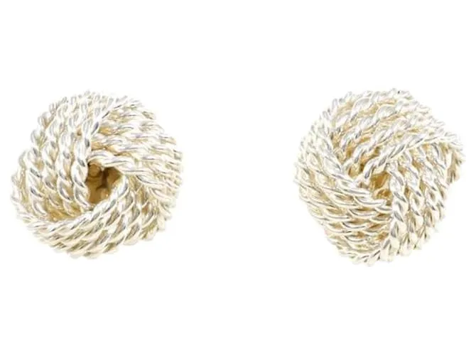 Tiffany & Co Pendientes de plata Tiffany Twist Knot 