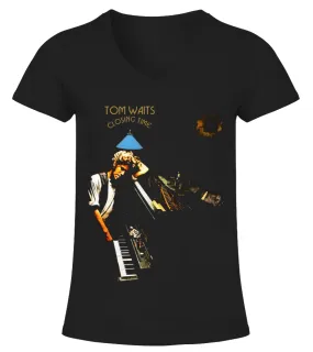 Tom Waits BK (15) Camiseta cuello pico Mujer