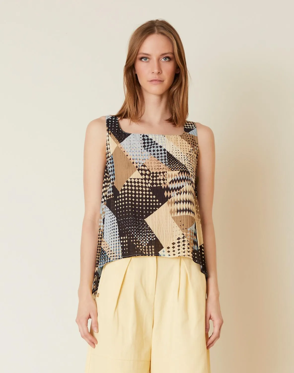 TOP PATCHWORK PRINT MANILA GRACE