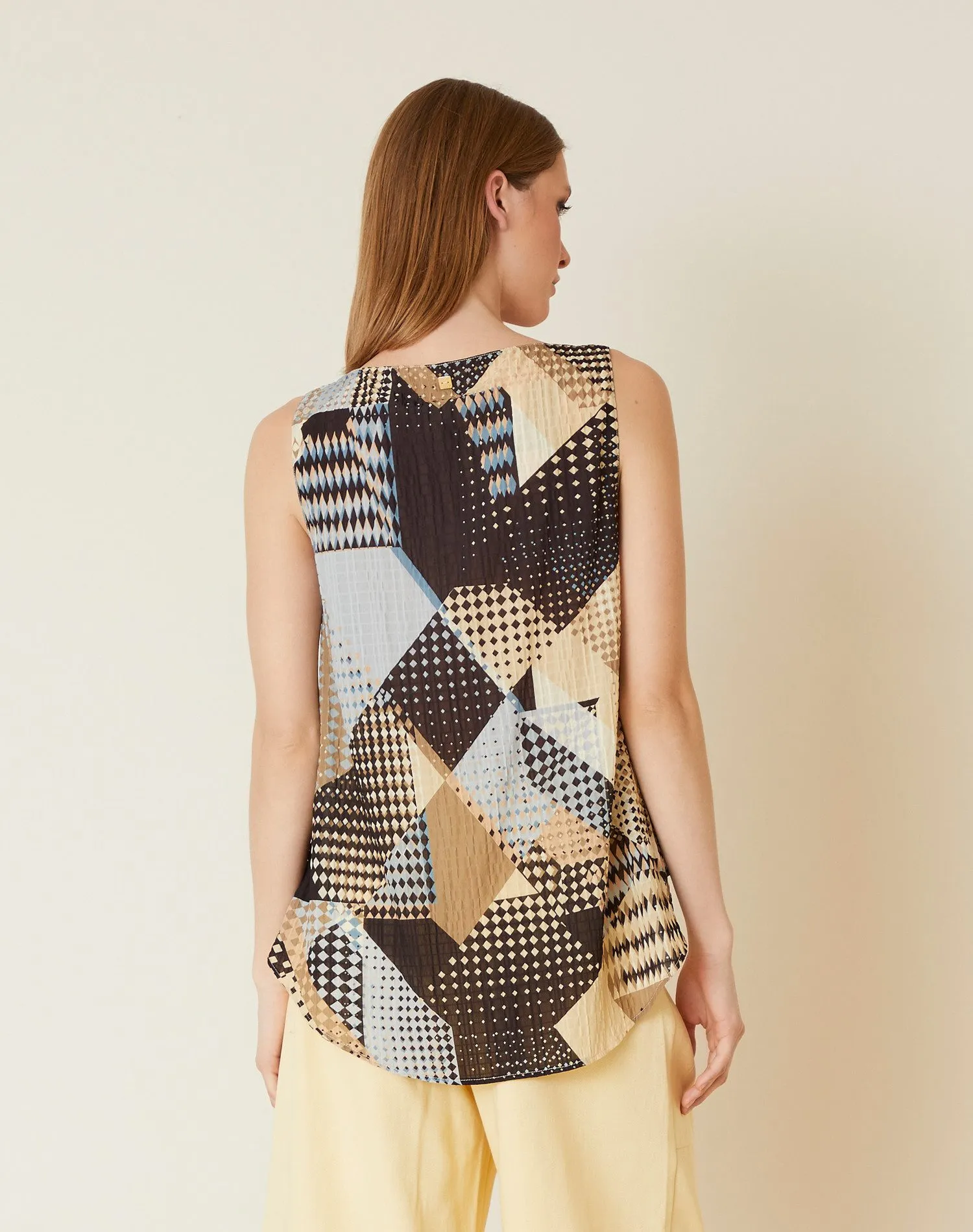 TOP PATCHWORK PRINT MANILA GRACE