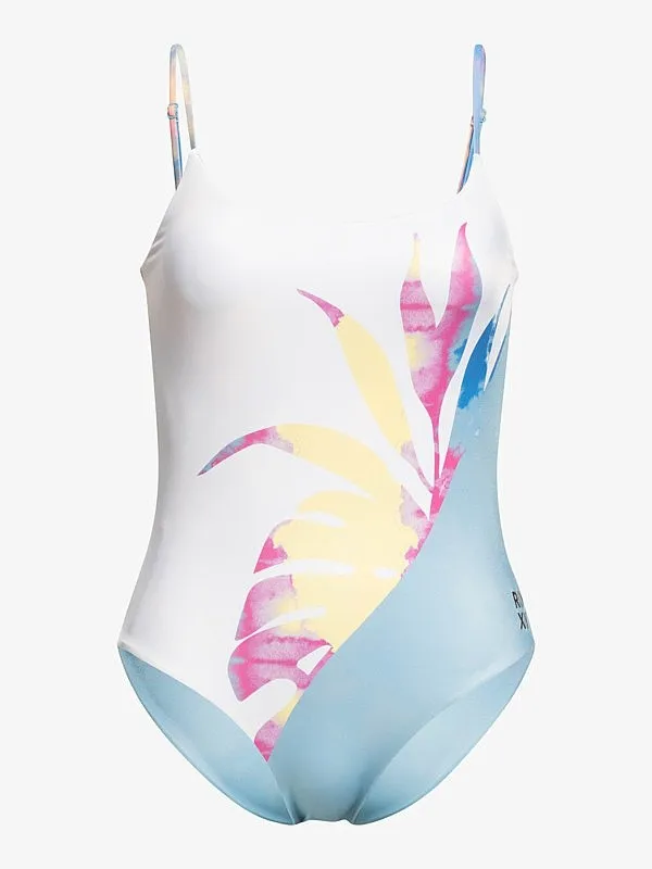 traje de baño Roxy Pop Surf Reversible One Piece - NFT6/Pale Marigold Tie Dye Vibes - women´s