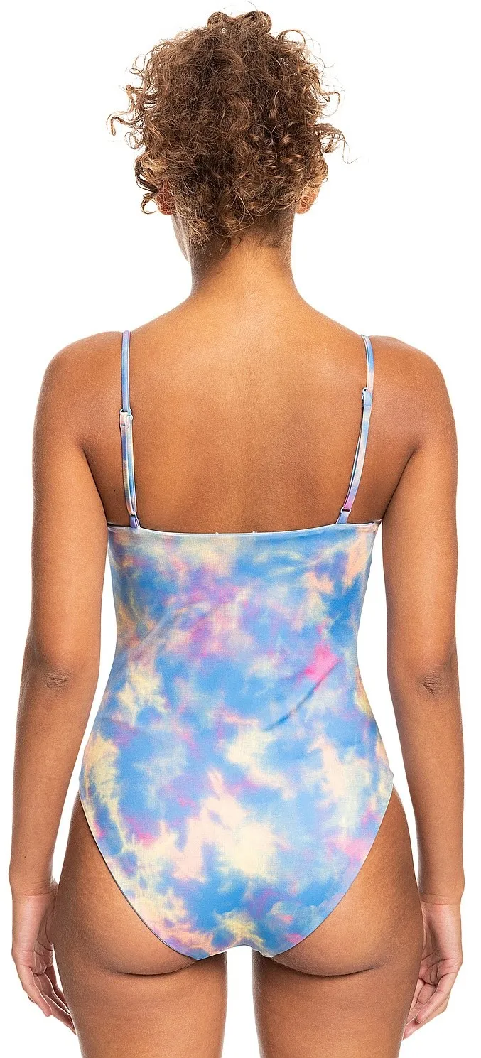 traje de baño Roxy Pop Surf Reversible One Piece - NFT6/Pale Marigold Tie Dye Vibes - women´s