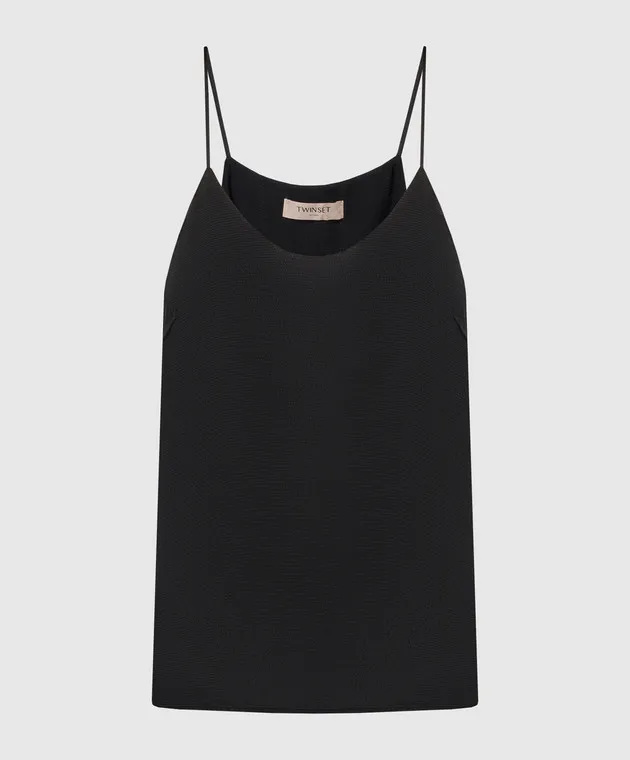 Twinset Black top with logo