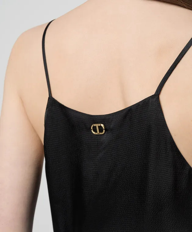 Twinset Black top with logo