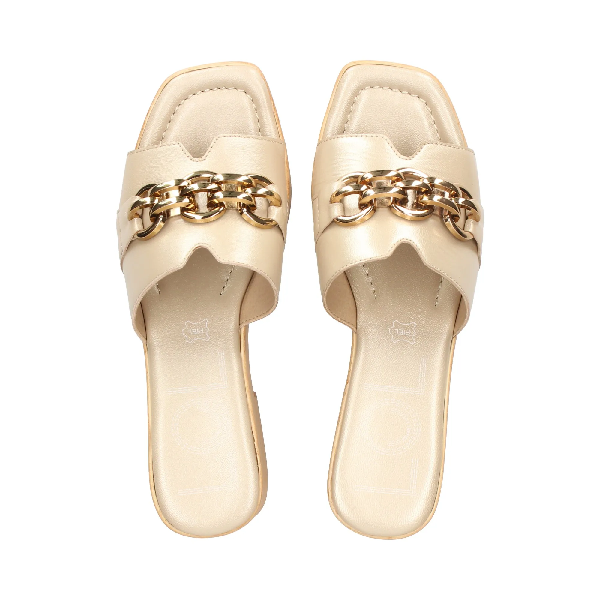 VEXED SHOES COMPANY Sandalias con plataforma de Mujer CHAMPAGNE