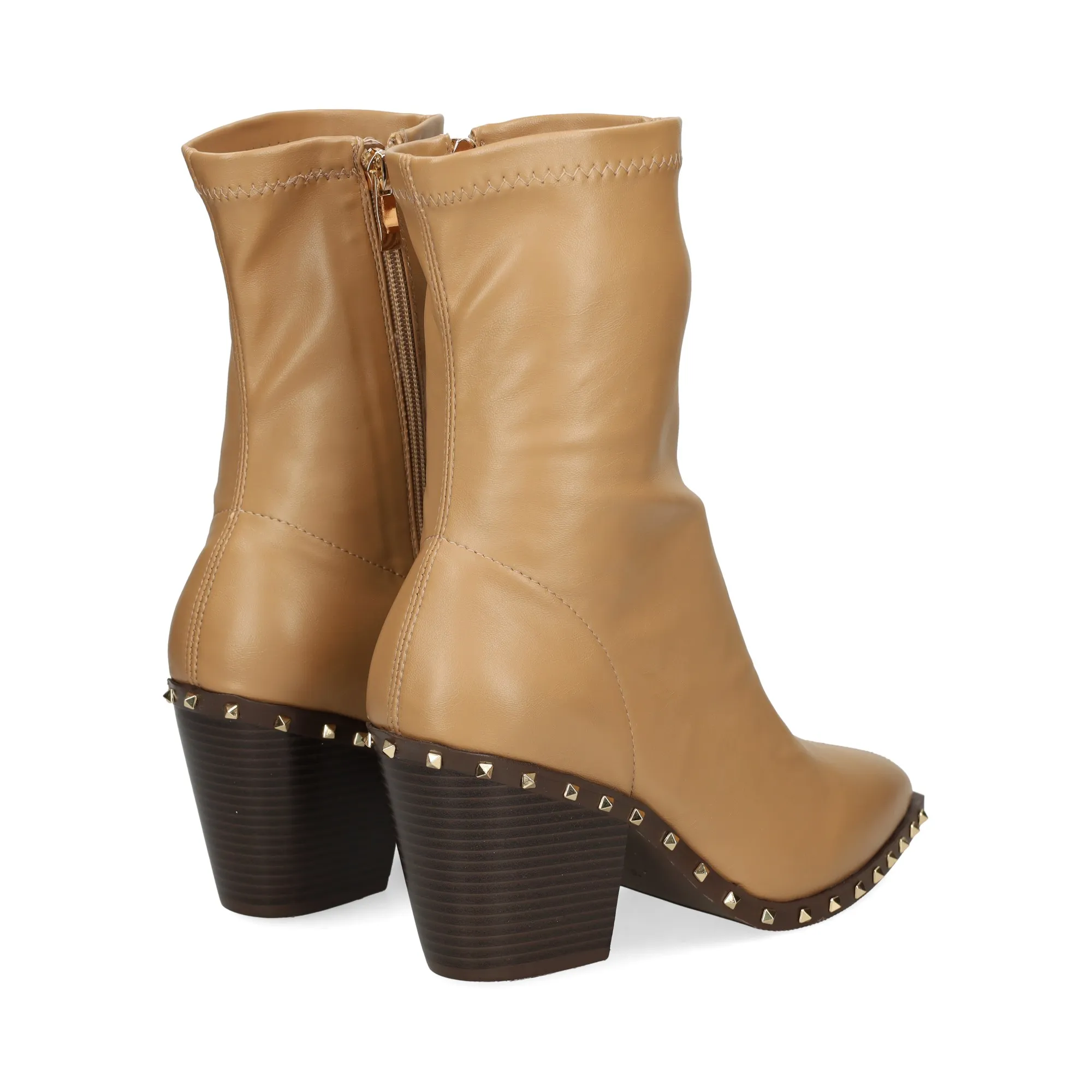 VIBES Botas con tacón de Mujer SAND