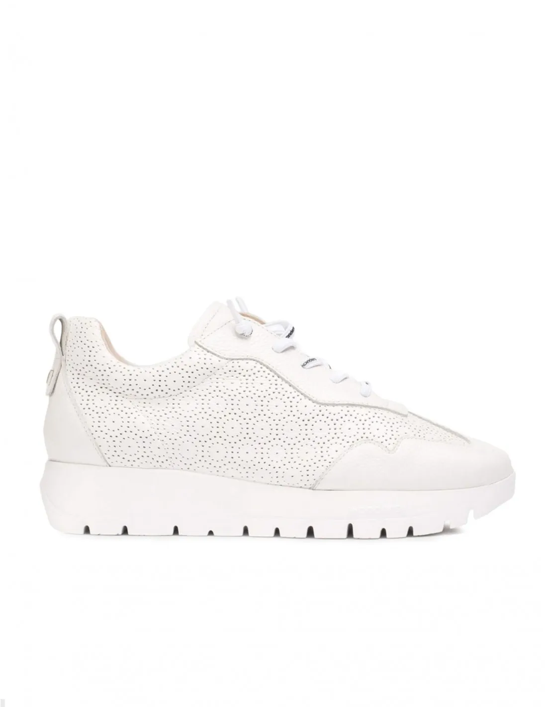 WONDERS Zapatillas Vestir Piel Blancas