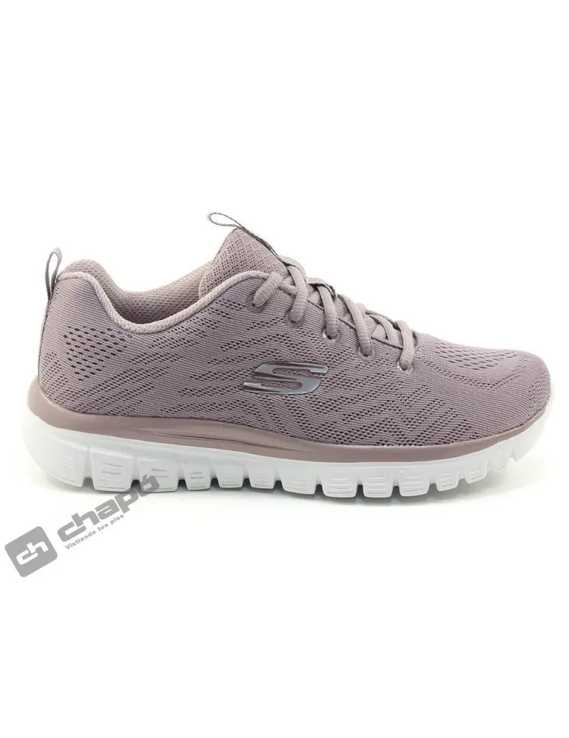 Zapatillas Deportiva Lila Skechers 12615 **