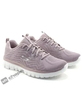 Zapatillas Deportiva Lila Skechers 12615 **