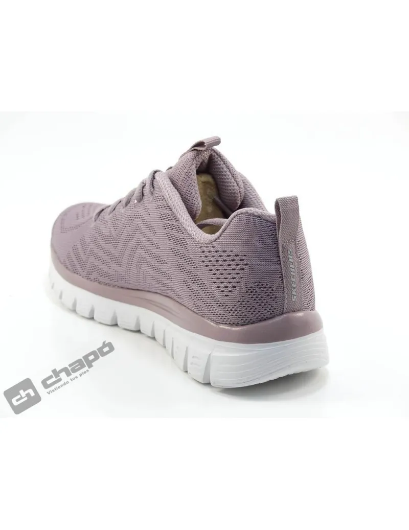 Zapatillas Deportiva Lila Skechers 12615 **