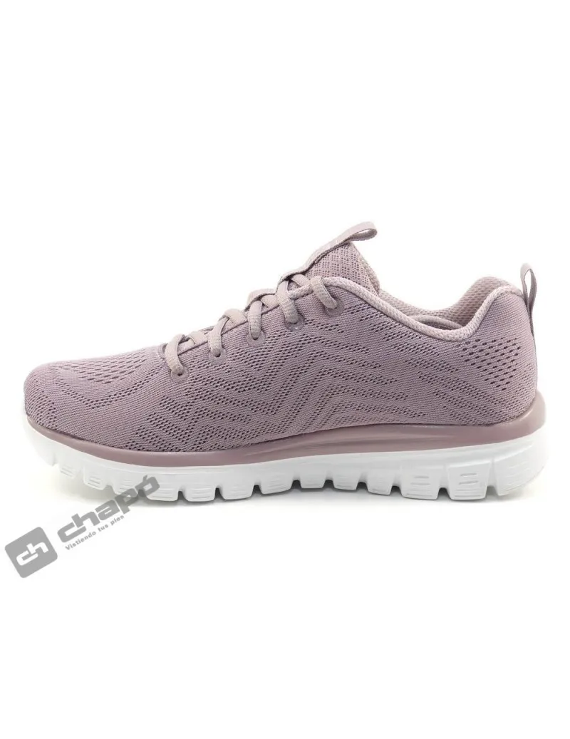 Zapatillas Deportiva Lila Skechers 12615 **