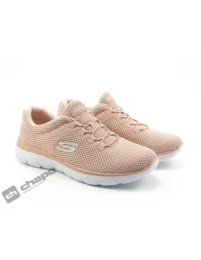 Zapatillas Deportiva Rosa Skechers 12985 **