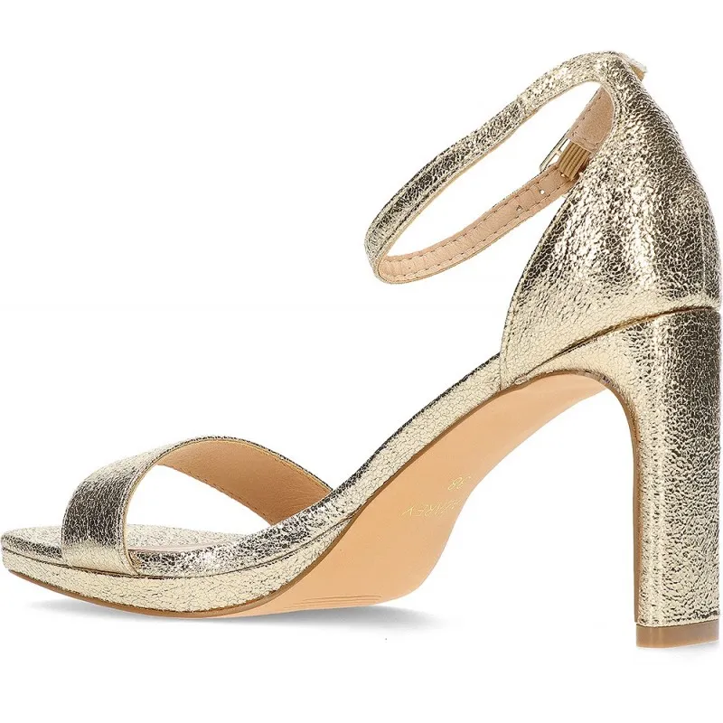 ZAPATOS CON TACÓN AZAREY 459G020 ORO