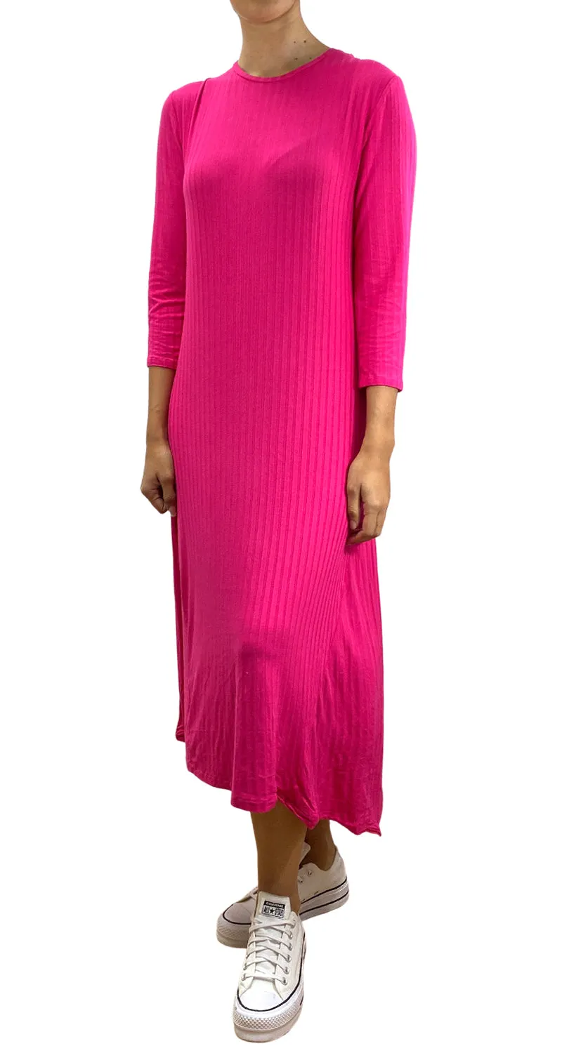 ZARA Vestido Fucsia