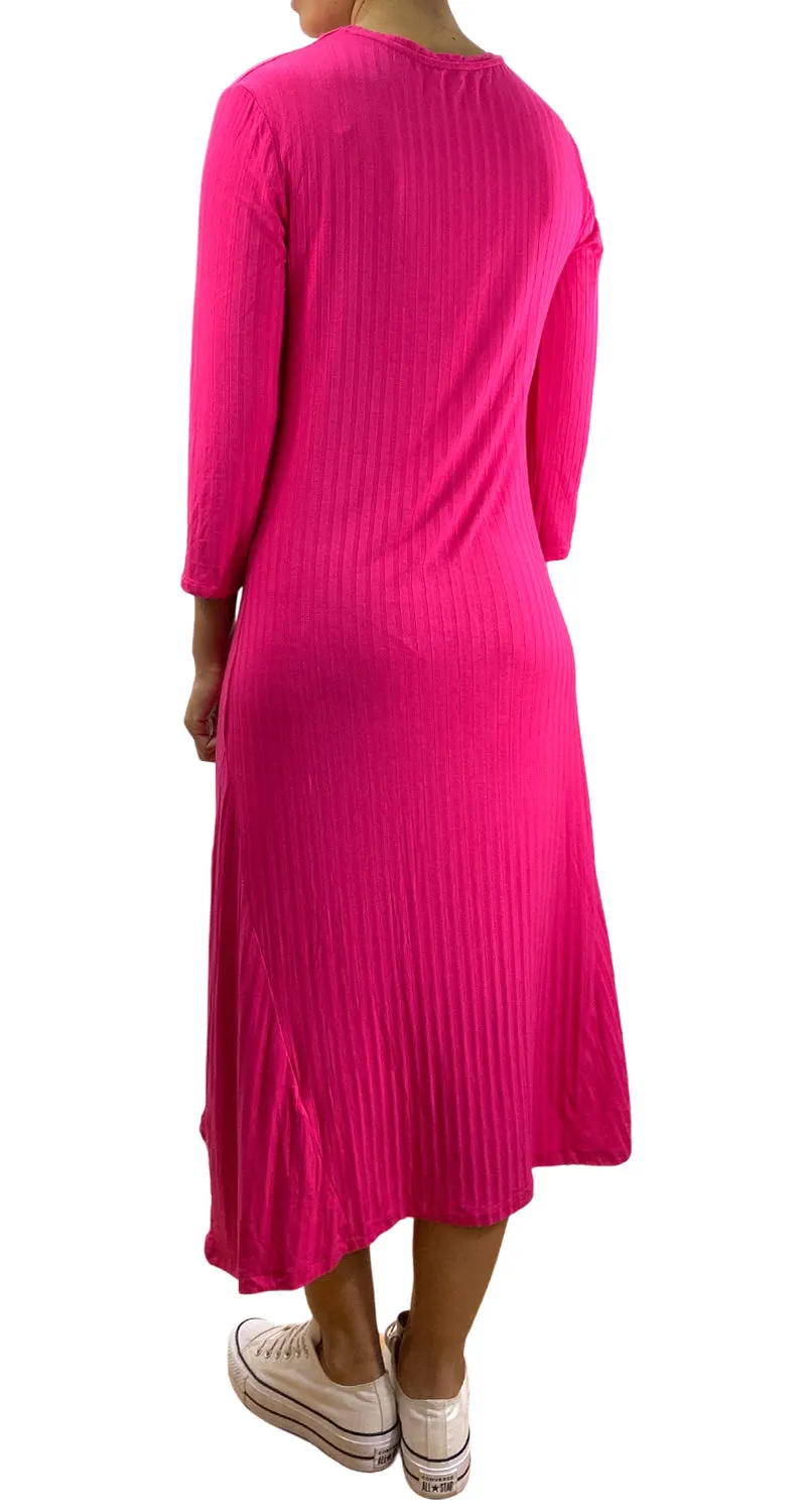 ZARA Vestido Fucsia